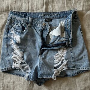 American Eagle Distressed Jean Shorts